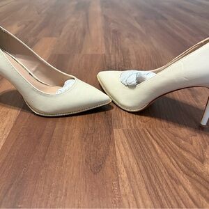 BCBGeneration Cream Pointed-Toe Stiletto Pumps